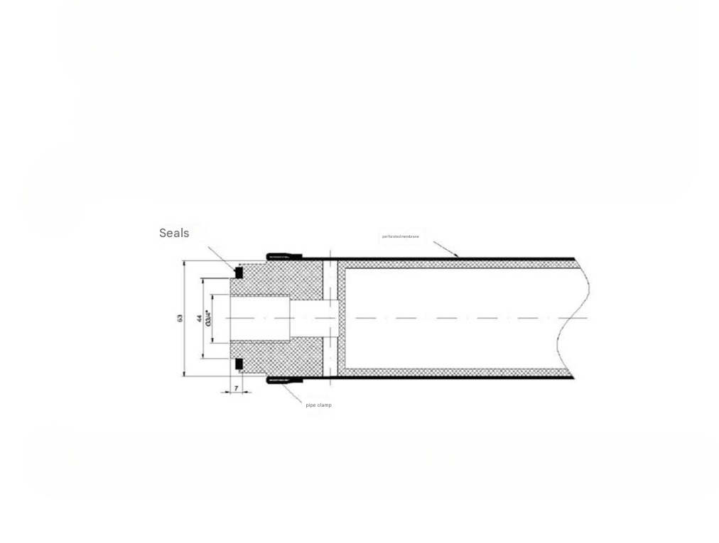 BioFlex Tube Diffuser Bioflex V PHI - WavePulse SEA Solutions